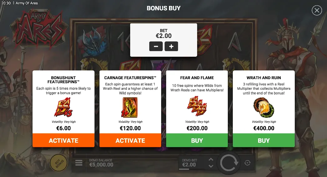Buy Bonus Feature
